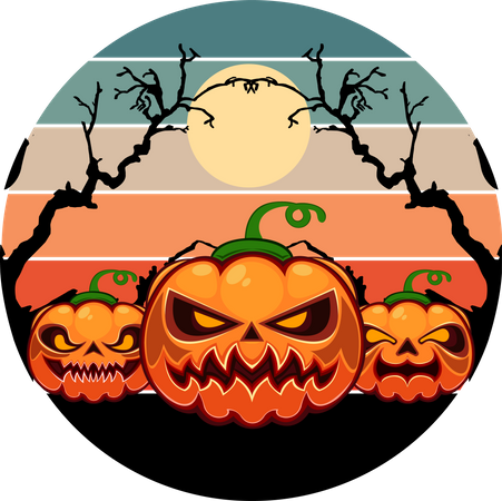 Calabaza de halloween  Ilustración