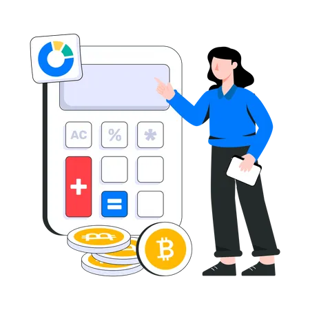 Calcul de bitcoins  Illustration