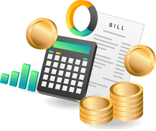 Calcul de la facture mensuelle  Illustration