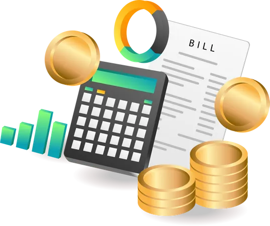 Calcul de la facture mensuelle  Illustration