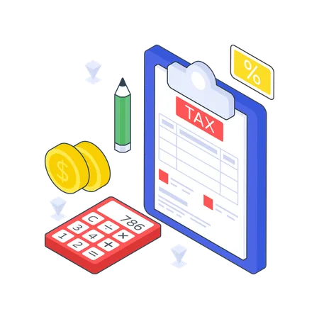 Calcul de la taxe  Illustration