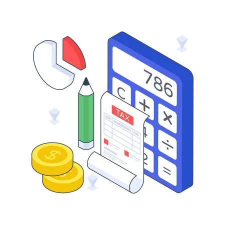 Calcul de la taxe  Illustration