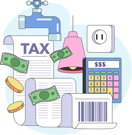 Calcul de la taxe  Illustration