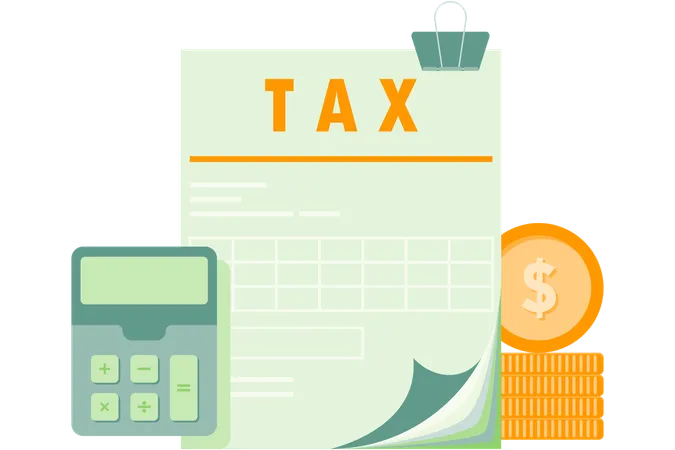 Calcul de la taxe  Illustration