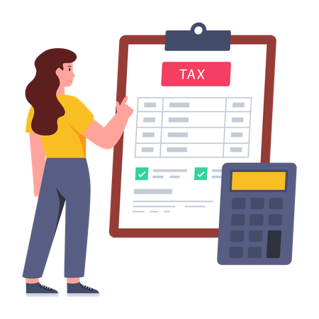 Calcul de la taxe  Illustration