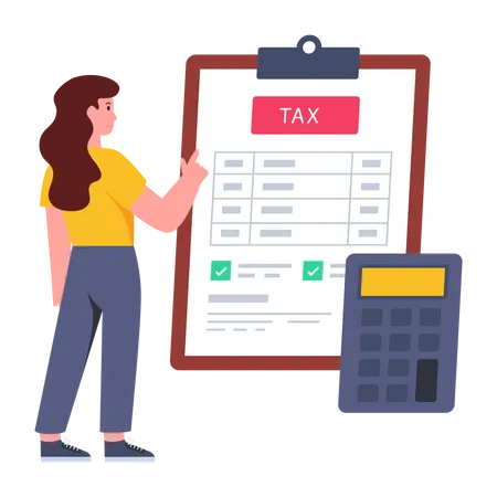 Calcul de la taxe  Illustration