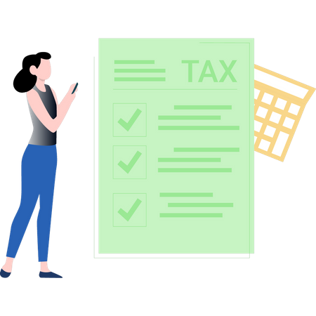 Calcul de la taxe  Illustration