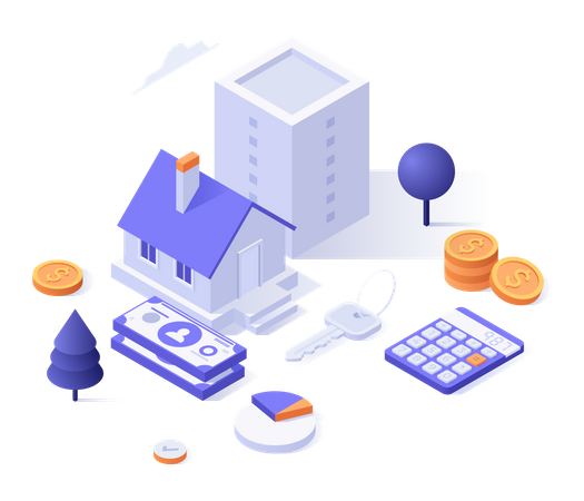 Calcul d'hypothèque immobilière  Illustration