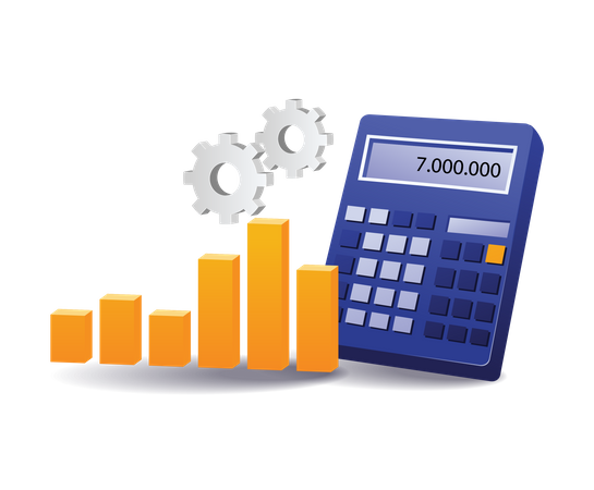 Calcul du revenu d'entreprise  Illustration