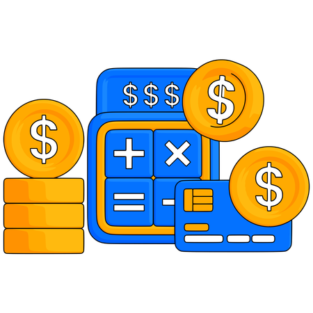 Calculadora de orçamento  Ilustração