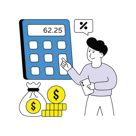 Calculadora financiera  Illustration