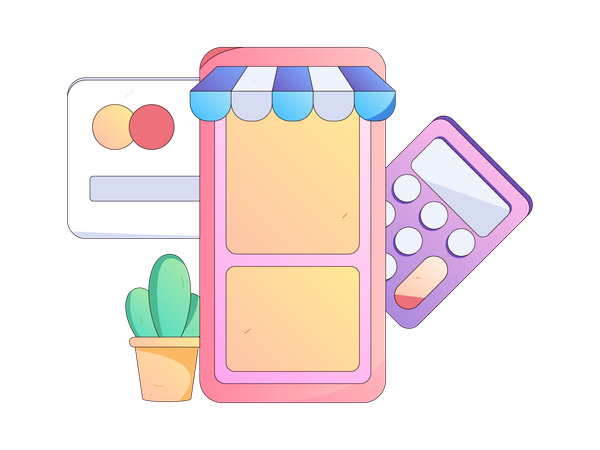 Calculate expense of internet shopping  Illustration