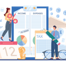illustrations for income tax file