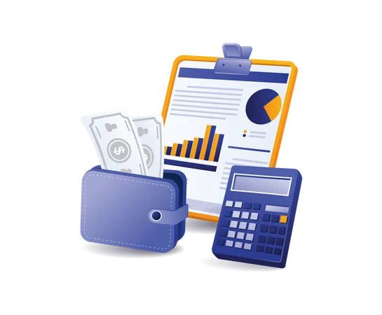 Calculate monthly business income analysis  Illustration