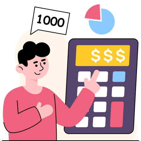 Calculating Budget  Illustration