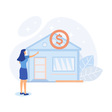 Calculating household utility bill  Illustration