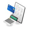 credit card statement illustration