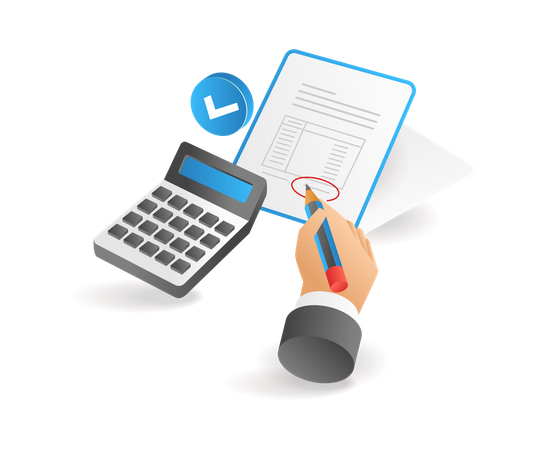 Calculating monthly expenses  Illustration