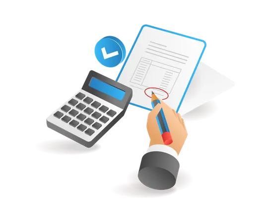 Calculating monthly expenses  Illustration