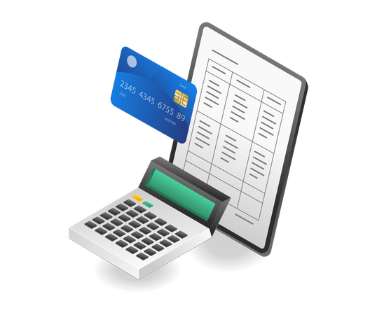 Calculating monthly expenses  Illustration