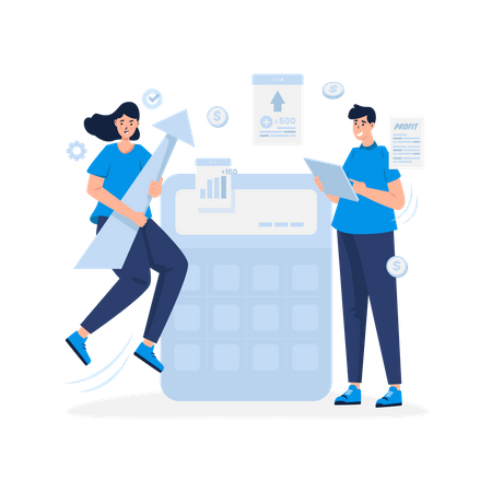 Calculating profit growth  Illustration