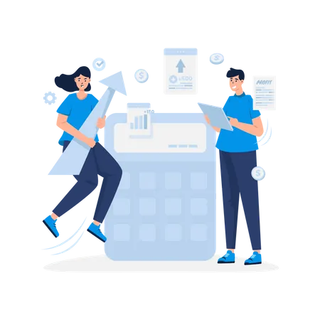 Calculating profit growth  Illustration