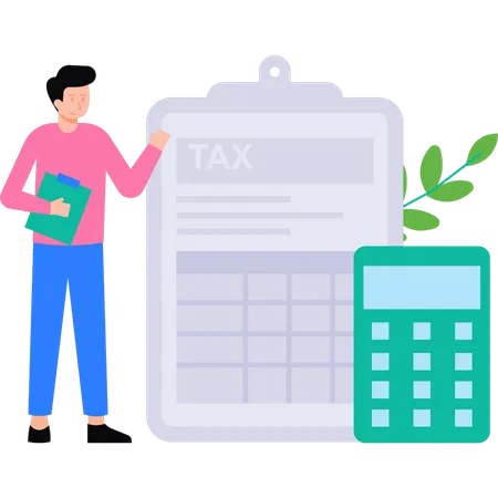 Calculating tax Illustration