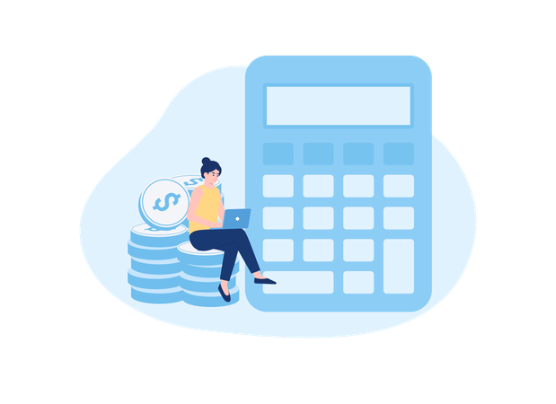 Calculation of profit and losses of the company  Illustration