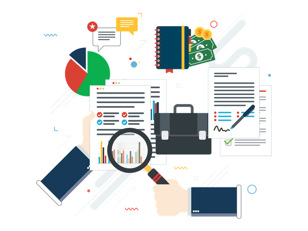 Calculation rate for business data  Illustration