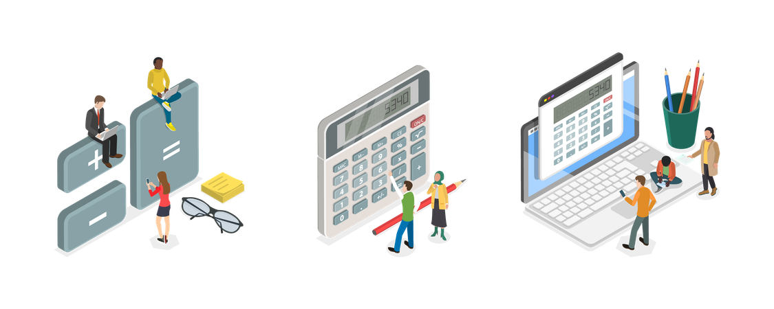 Calculator App  Illustration