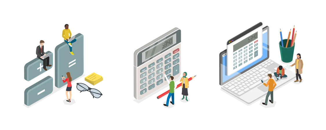 Calculator App  Illustration