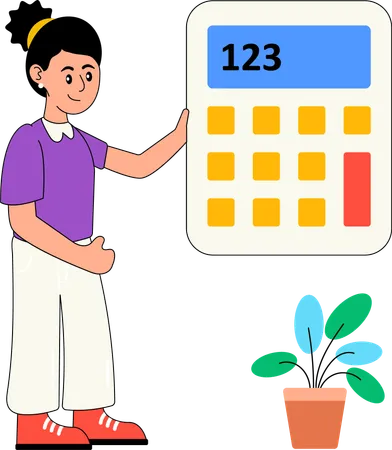 Calculatrice financière  Illustration