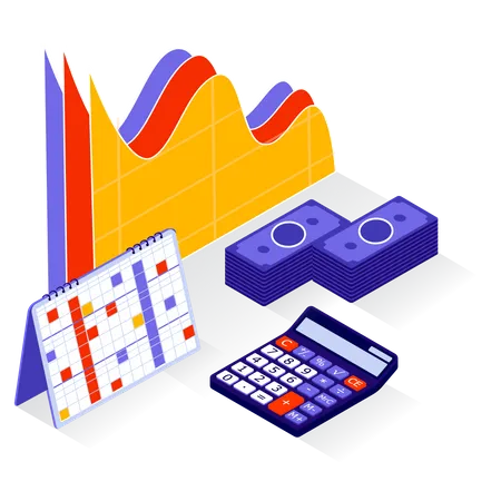 Cálculo e análise financeira  Ilustração