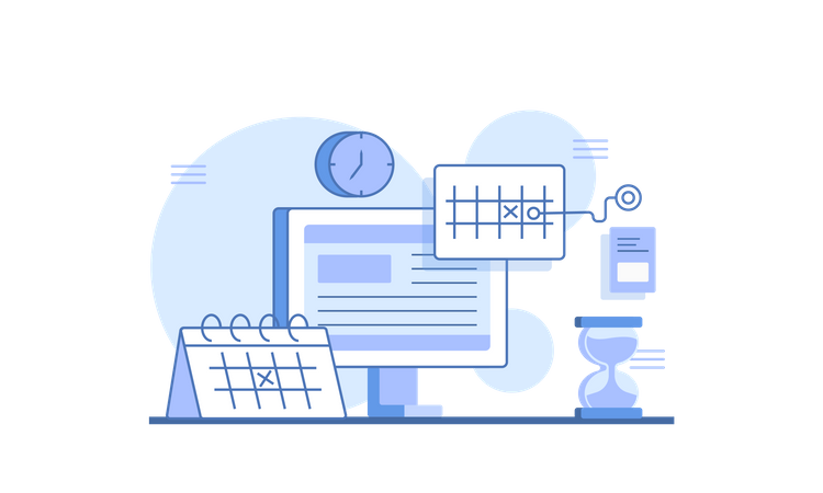 Calendar and scheduling  Illustration