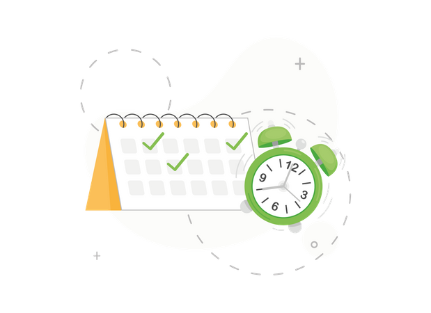 Calendar event reminder  Illustration