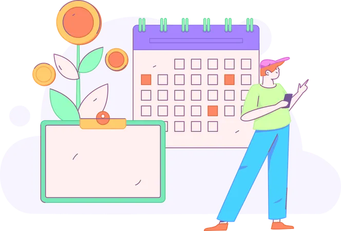 Calendar Management  Illustration