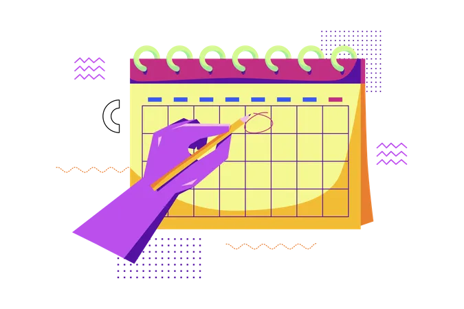 Calendar Management  Illustration