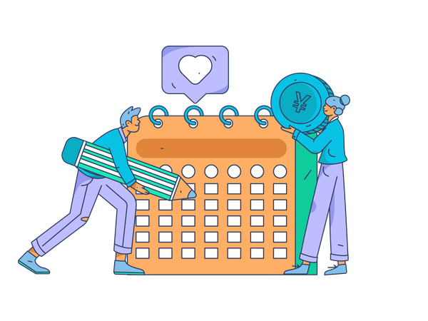 Calendar management  Illustration