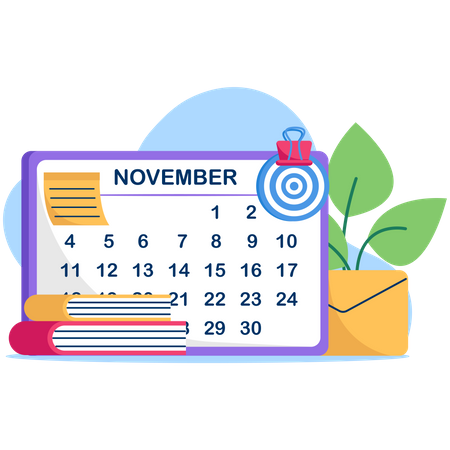 Calendar management  Illustration
