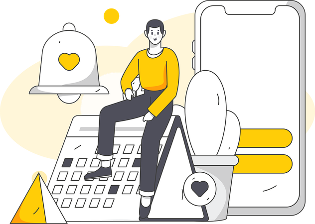 Calendar Notification  Illustration
