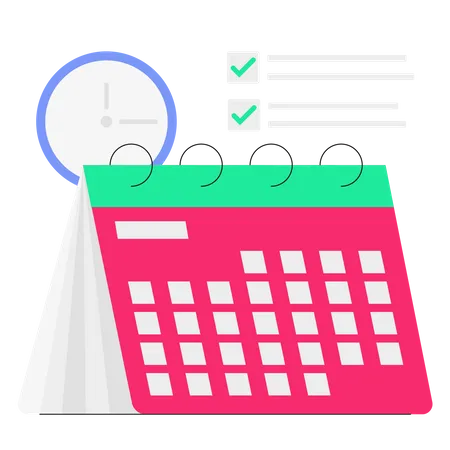 Calendar planning Illustration