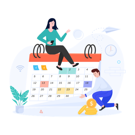 Calendar Schedule  Illustration