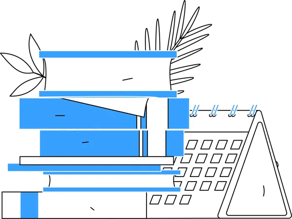 Calendario de estudio  Ilustración