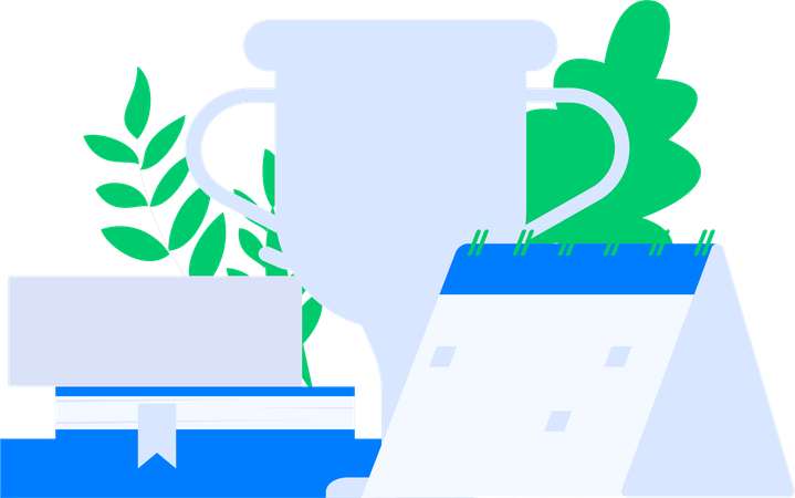 Calendario de estudio  Ilustración