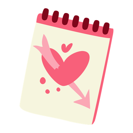 Calendario de san valentin  Ilustración