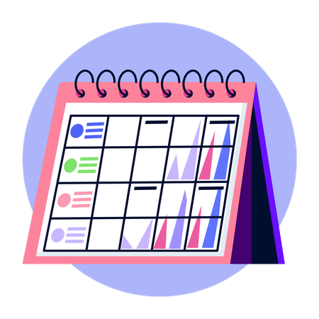 Calendrier  Illustration