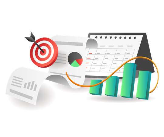 Calendrier d'investissement  Illustration