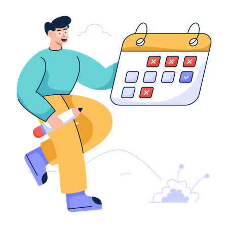 Calendrier des affaires  Illustration