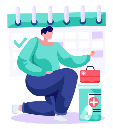 Calendrier des procédures de traitement  Illustration