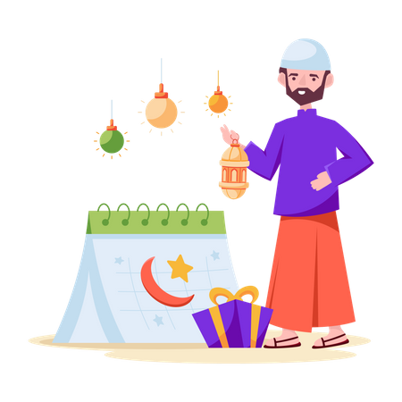 Calendrier Ramadan  Illustration